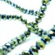 135x metallic grüne Glasperlen 2x3mm mit Glanz - Schmuckzubehör - Leisure-Beads DIY