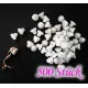500x weiße Gummi Polster für Ohrclips 6x5mm weiche Ohrclips Polster - Schmuckzubehör zum Ohrclips selbermachen - Leisure-Beads DIY