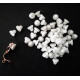 10 Stück weiße Gummi Polster für Ohrclips ca. 6x5mm weiche Ohrclips Polster - Schmuckzubehör zum Ohrclips selbermachen