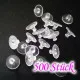 500x Silikon Ohrstopper 10x6mm transparent - Schmuckzubehör Ohrringe basteln - Leisure-Beads DIY