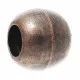 1x kupferfarben Magnetverschluss 14x12mm matt kugelförmig - Schmuckzubehör - Leisure-Beads DIY