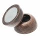1x kupferfarben Magnetverschluss 14x12mm matt kugelförmig - Schmuckzubehör