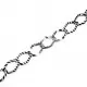 100cm schwarz-weiße Zebra-Kette aus Aluminium 15x9mm - Schmuckzubehör - Leisure-Beads DIY