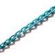 Blaue Kette aus Aluminium 6x3.5mm azurblaue Gliederkette - Schmuckzubehör Gliederkette - Leisure-Beads DIY