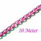 10m pink Alukette 6x3,5mm Gliederkette - pink Schmuckzubehör