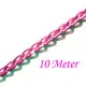 10m pink Alukette 6x3,5mm Gliederkette - pink Schmuckzubehör - Leisure-Beads DIY