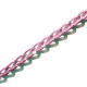 Rosa Kette aus Aluminium 6x3.5mm rosa Gliederkette - rosa Schmuckzubehör