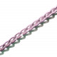 Fliederfarbene Aluminiumkette 6x3.5mm rosa Gliederkette - rosa Schmuckzubehör