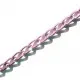Fliederfarbene Aluminiumkette 6x3.5mm rosa Gliederkette - rosa Schmuckzubehör - Leisure-Beads DIY