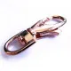 1x rosegoldfarben Karabinerhaken glatt 39x17mm Schmuckverschluss - Rose goldfarben Schmuckzubehör - Leisure-Beads DIY