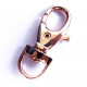 1x rosegoldfarben Karabinerhaken glatt 39x17mm Schmuckverschluss - Rose goldfarben Schmuckzubehör
