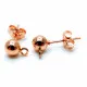 1 Paar rosegoldfarben Ohrstecker mit Öse 16x7,5x5mm - Schmuckzubehör - Leisure-Beads DIY