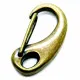 1x bronzefarben Karabinerhaken 32x16mm - Schmuckzubehör - Leisure-Beads DIY
