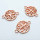 10x rosegoldfarbene Verbinder 21x15mm - Schmuckzubehör