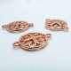 10x rosegoldfarbene Verbinder 21x15mm - Schmuckzubehör