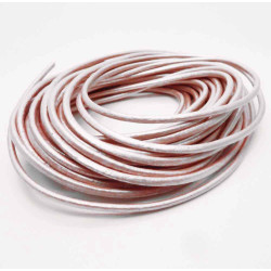 Leisure-Beads - 95cm hellrosa Lederschnur 1,5mm Perlglanz - Schmuckzubehör