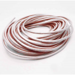 95cm hellrosa Lederschnur 1,5mm Perlglanz - Schmuckzubehör