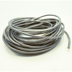 Leisure-Beads - 95cm silberfarben Lederschnur 1,5mm Perlglanz Lederband - Schmuckzubehör Lederband