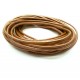Nougatbraune Lederschnur 1,5mm Perlglanz Lederband - Schmuckzubehör Lederband