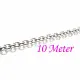 10m Edelstahl Gliederkette 5x3,5mm x 1mm silberfarben - Edelstahl Schmuckzubehör - Leisure-Beads DIY