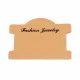 20 natur braune Schmuck Karten 75x96x0,5mm für Ketten Papier - Schmuckzubehör - Leisure-Beads DIY