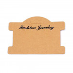 20 natur braune Schmuck Karten 75x96x0,5mm für Ketten Papier - Schmuckzubehör