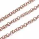 Edelstahl Gliederkette 4x0,8mm rosegoldfarben - Schmuckzubehör - Leisure-Beads DIY