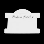 20 weiße Schmuck Karten 75x96x0,5mm für Ketten Papier - Schmuckzubehör
