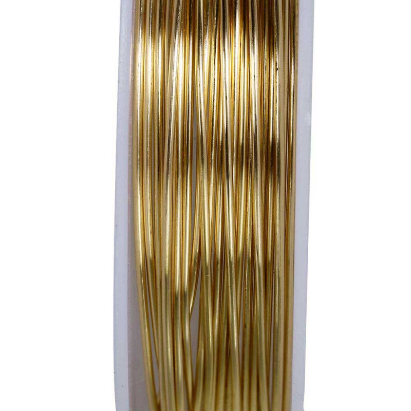 1,8m Kupferldraht 1mm goldfarben Schmuckdraht - Schmuckzubehör - Leisure-Beads DIY