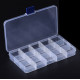 Transparente Sortierbox Aufbewahrungsbox 19x10,2x2,2cm - Schmuckzubehör Aufbewahrungsbox