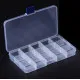 Transparente Sortierbox Aufbewahrungsbox 19x10,2x2,2cm - Schmuckzubehör Aufbewahrungsbox - Leisure-Beads DIY