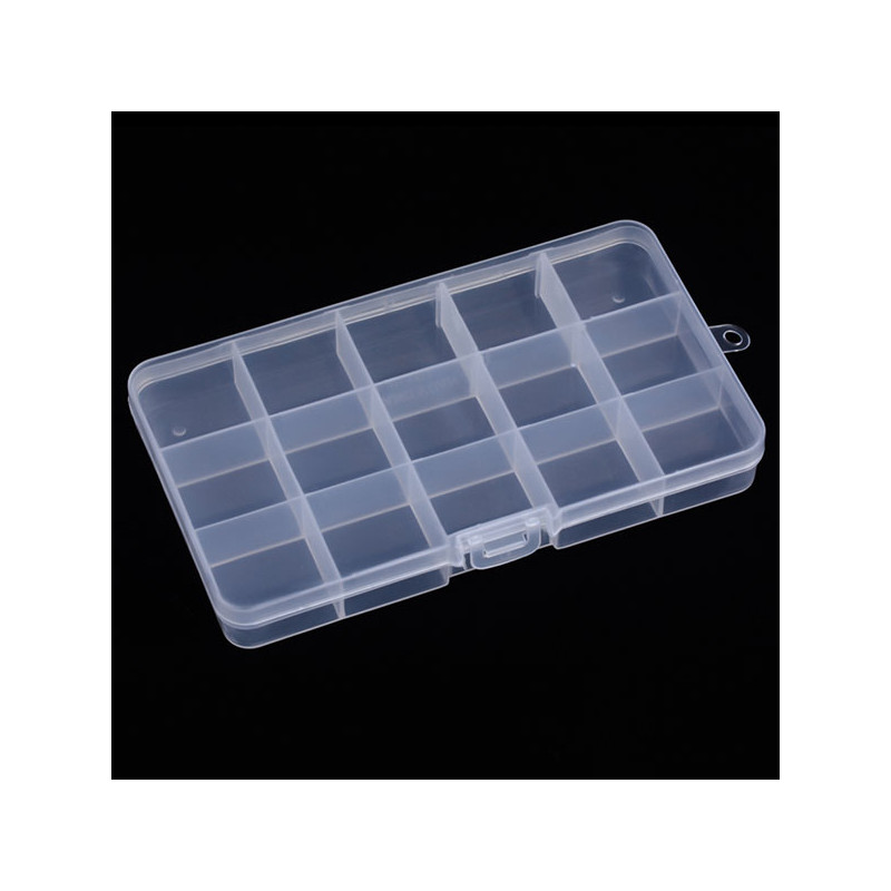 Transparente Aufbewahrungsbox 17x9,8x2,2cm - Schmuckzubehör - Leisure-Beads DIY
