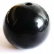 1x große schwarze Acryl Perle 23mm glatt - Schmuckzubehör - Leisure-Beads DIY