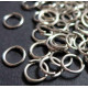 50x stabiler silber Biegering 7mm rund Spaltring silber Biegeringe - Schmuckzubehör Biegering