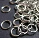 50x stabiler silber Biegering 7mm rund Spaltring silber Biegeringe - Schmuckzubehör Biegering - Leisure-Beads DIY