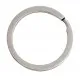 1x Edelstahl Schlüsselring 32mm flacher Ring silberfarben - Schlüsselanhänger basteln - Leisure-Beads DIY