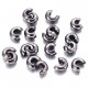 Gunmetal Kaschierperlen 5mm Cover Crimp Perlen - gunmetal Schmuckzubehör