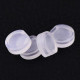 2x transparente Polster für Ohrclips 7,5x3mm - Schmuckzubehör