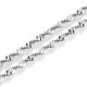 1x Edelstahl Singapurkette 46,5cm x 2,5mm Halskette - Schmuckzubehör Schmuckkette
