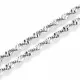 1x Edelstahl Singapurkette 46,5cm x 2,5mm Halskette - Schmuckzubehör Schmuckkette - Leisure-Beads DIY