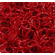 50x roter Biegering 5mm x 0,7mm aus Eisen rund - Schmuckzubehör