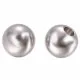2x Edelstahl Abschluss Innen 2mm 6x6mm halb gebohrt Endkappe - Schmuckzubehör Endkappe - Leisure-Beads DIY