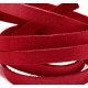 1m dunkelrotes Kunstlederband 10mm x 1mm Wildlederoptik - Schmuckzubehör Lederband