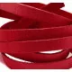 1m dunkelrotes Kunstlederband 10mm x 1mm Wildlederoptik - Schmuckzubehör Lederband - Leisure-Beads DIY