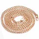 1x KC-Goldfarbene Handtaschen Kette 120cm x 1cm Panzerkette - Zubehör Handtasche - Leisure-Beads DIY