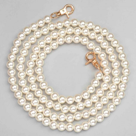 Leisure-Beads - 1x Handtaschen Perlenkette 125cm x 1cm - Zubehör Handtasche