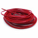95cm rote Lederschnur 2mm glänzend - Schmuckzubehör