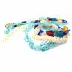 3x Strang bunte Millefiori Perlen MIX 31 im Perlenmix - Schmuckzubehör Millefiori - Leisure-Beads DIY