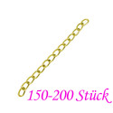  150-200 5cm goldfarben Verlängerungskette 3mm goldfarben es Verlängerungskettchen - Schmuckzubehör