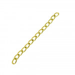 10x 5cm goldfarbene Verlängerungskette 3mm goldfarben Verlängerungskettchen - Schmuckzubehör